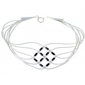 Liquid Silver & Onyx Basket Weave Bracelet Jewelry LS179O