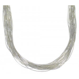 Liquid Sterling Silver 30 Strands 16" Necklace Jewelry LS3016
