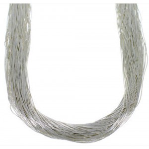Liquid Sterling Silver 100 Strands 24" Necklace LS10024