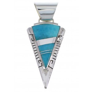 Southwest Turquoise Inlay Pendant Jewelry EX28870