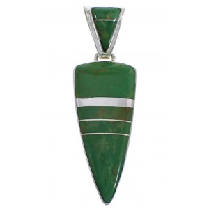 Southwest Jewelry Turquoise Inlay Pendant EX28890