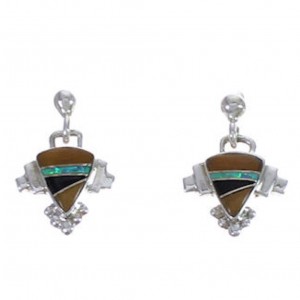 Southwest Multicolor Inlay Jewelry Earrings EX31586