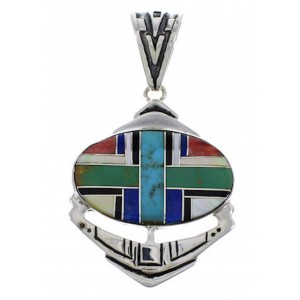 Sterling Silver Multicolor Jewelry Pendant PX29052