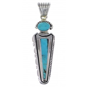 Turquoise Inlay Southwest Jewelry Pendant EX28767