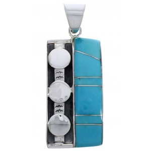 Heavy Turquoise Sterling Silver Jewelry Pendant PX30664