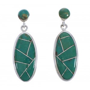 Southwestern Jewelry Turquoise Sterling Silver Earrings PX30685