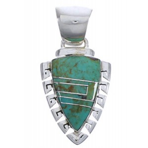 Turquoise And Genuine Sterling Silver Pendant EX29213