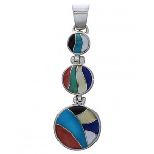 Genuine Sterling Silver And Multicolor Sturdy Pendant Jewelry PX29333