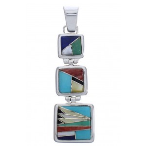Multicolor Inlay High Quality Southwestern Jewelry Pendant PX29348