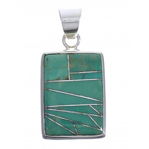 High Quality Jewelry Turquoise Genuine Sterling Silver Pendant PX29376