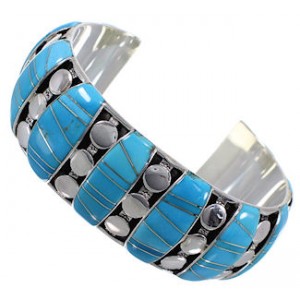 Sterling Silver Turquoise Sturdy Bracelet TX40601