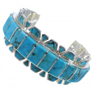 Southwest Jewelry Sterling Silver Turquoise Bracelet TX40654