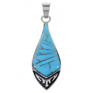 Turquoise Authentic Sterling Silver Pendant AX49356