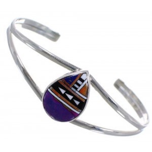 Silver Magenta Turquoise Multicolor Cuff Bracelet Jewelry HS29907 