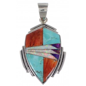 Sterling Silver Jewelry Oyster Shell Multicolor Slide Pendant RS40100