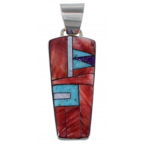 Sterling Silver And Multicolor Jewelry Slide Pendant RS42783 