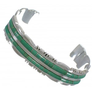 Southwest Sterling Silver And Turquoise Bracelet TX39645