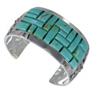 Southwest Jewelry Turquoise Sterling Silver Cuff Bracelet MX27117