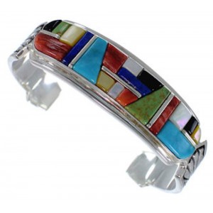 Multicolor Authentic Sterling Silver Jewelry Bracelet VX37625