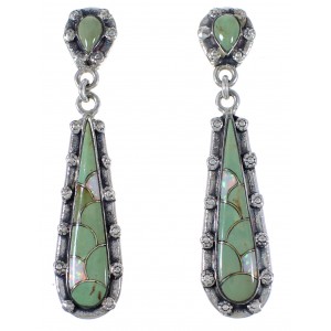 Turquoise And Opal Southwestern Earrings EX41085