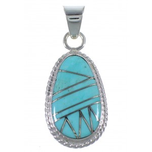 Turquoise Sterling Silver Jewelry Southwest Pendant PX42956