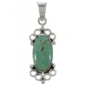 Turquoise Sterling Silver Southwestern Pendant CX46760