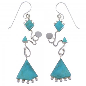 Southwest Sterling Silver Jewelry Turquoise Earrings CX46932