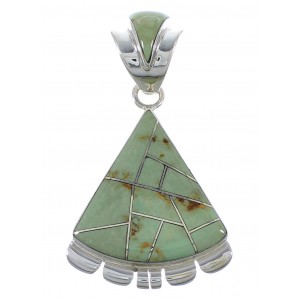 Sterling Silver Turquoise Southwest Pendant AX48945