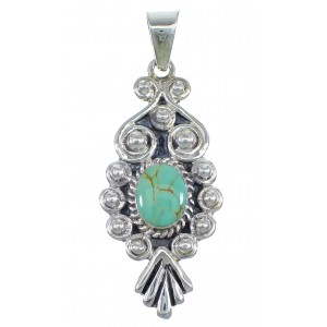 Turquoise And Silver Southwest Jewelry Pendant CX46071