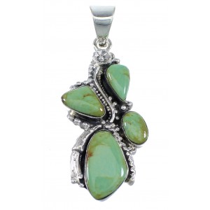 Turquoise And Silver Southwest Jewelry Pendant CX46099