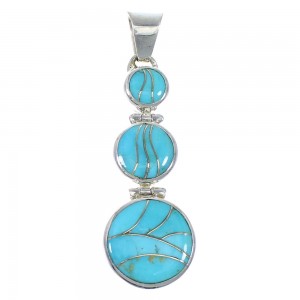 Turquoise Sterling Silver Southwest Pendant Jewelry CX47317