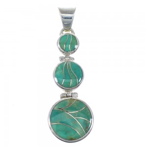 Southwest Turquoise Silver Pendant Jewelry CX47319