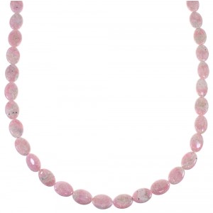 Southwestern Rhodochrosite Sterling Silver Bead Necklace TX47250