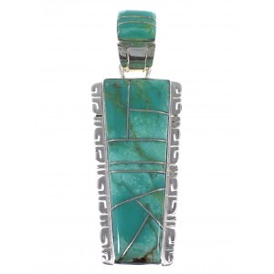 Southwest Turquoise Jewelry Sterling Silver Pendant AX47899