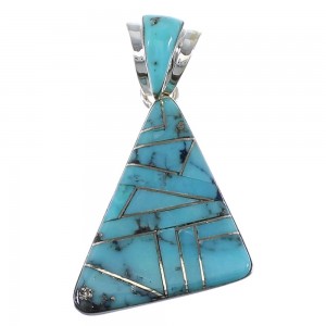 Turquoise Genuine Sterling Silver Jewelry Pendant AX48038