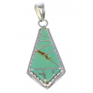 Turquoise And Genuine Sterling Silver Pendant AX48342