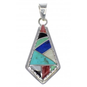 Multicolor Authentic Sterling Silver Jewelry Pendant AX48366