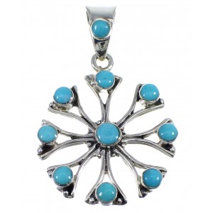 Silver And Turquoise Jewelry Pendant AX51578