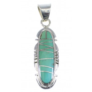Southwest Turquoise Sterling Silver Pendant YX51558
