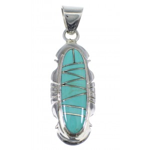 Sterling Silver Turquoise Pendant Jewelry YX51585