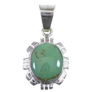 Turquoise Genuine Sterling Silver Pendant YX52416