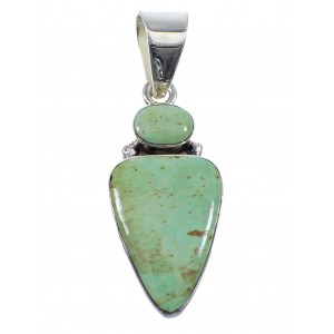 Turquoise Genuine Sterling Silver Pendant YX52476