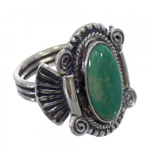 Turquoise Genuine Sterling Silver Ring Size 6-1/4 EX56293