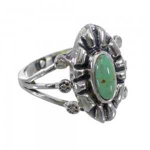 Sterling Silver Southwest Turquoise Ring Size 4-3/4 AX61191