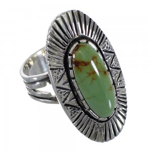 Genuine Sterling Silver And Tuquoise Jewelry Ring Size 6 VX56896