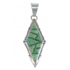 Turquoise Sterling Silver Southwest Pendant RX54368