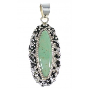 Turquoise And Sterling Silver Southwestern Pendant Jewelry WX58023