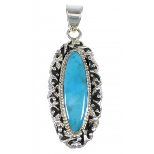 Turquoise And Sterling Silver Southwest Pendant Jewelry WX58025