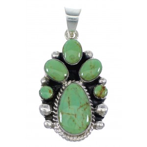 Silver And Turquoise Southwest Pendant Jewelry VX55731