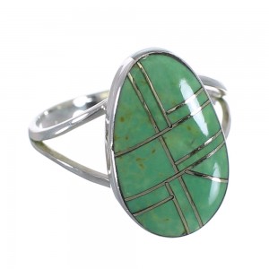 Genuine Sterling Silver And Turquoise Southwest Ring Size 6-1/4 WX58810